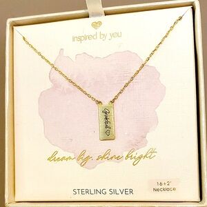 Inspired by - “ grateful “ Gold Necklace with a FREE bracelet OR hair clips 🫶